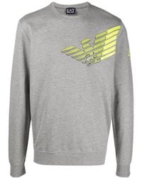 EA7 - Logo-Print Sweatshirt - Lyst