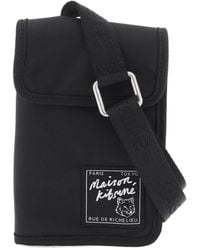 Maison Kitsuné - Maison Kitsuné Logo Patch The Traveller Pouch - Lyst