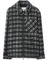 Burberry - Oran Checked Zip Jacket - Lyst
