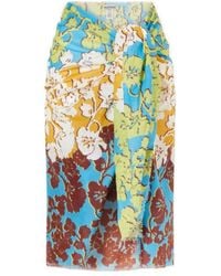 ALÉMAIS - Splice Printed Organic Cotton-Voile Pareo - Lyst
