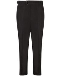 Officine Generale - Officine Générale Belted Tailored Pants - Lyst