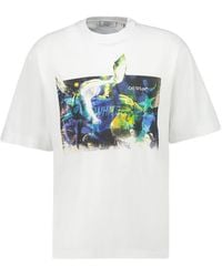 Off-White c/o Virgil Abloh - Graphic Printed Crewneck T-Shirt - Lyst