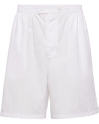 Prada - Cotton Bermudas - Lyst