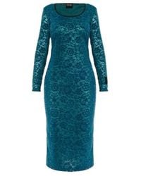 Versace Jeans Couture - Couture Lace-Detailed Long-Sleeved Dress - Lyst