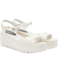 Stella McCartney - Platform Square-Toe Sandals - Lyst