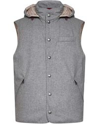 Brunello Cucinelli - Padded Wool Vest - Lyst
