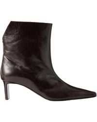 KHAITE - Ona Pointed Toe Pull-On Ankle Boots - Lyst