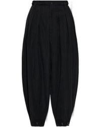 Yohji Yamamoto - Pleated Wide-Leg Pants - Lyst