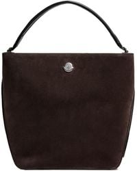 Moncler - Carlo Suede Shoulder Bag - Lyst