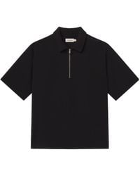 FRAME - Zip-Fastening Short-Sleeve Polo Shirt - Lyst
