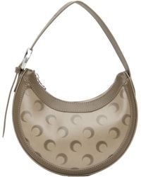 Marine Serre - Faded Leather Moon Eclips Mini Bag - Lyst