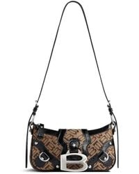 Balenciaga - Essex Monogrammed Small Shoulder Bag - Lyst