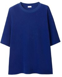 Burberry - Ekd-Motif Crewneck Towelling T-Shirt - Lyst