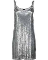 Rabanne - Mesh Metallic Tank Top - Lyst