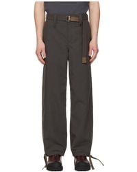 Sacai - Belted Trousers - Lyst
