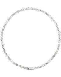 Celine - Triomphe Small Gourmette Necklace - Lyst