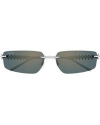 Cartier - Rectangle-Frame Sunglasses - Lyst