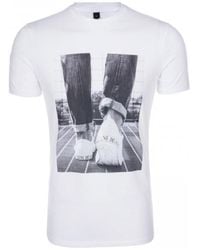 Armani Jeans - Print T-Shirt - Lyst