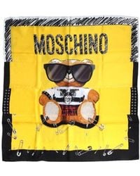 Moschino - Teddy Bear Printed Scarf - Lyst