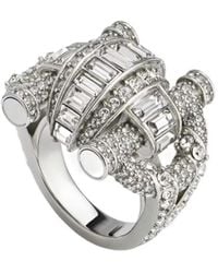 Gucci - Staffa Crystal Ring - Lyst