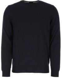 BOSS - Boss Logo Embroidered Crewneck Jumper - Lyst