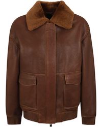 Arma - Riley Shearling Collar Jacket - Lyst
