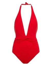 Melissa Odabash - Tahiti Halterneck Swimsuit - Lyst