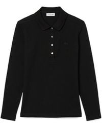 Lacoste - Stretch-Cotton Polo Top - Lyst