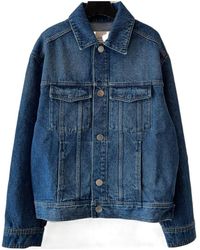 Ami Paris - Logo Patch Denim Jacket - Lyst