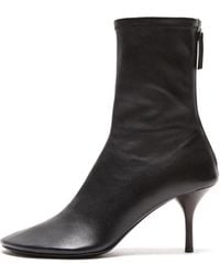Acne Studios - Leather Heel Boot - Lyst