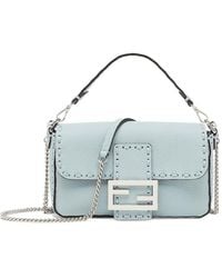 Fendi - Baguette Mini Logo Plaque Tote Bag - Lyst
