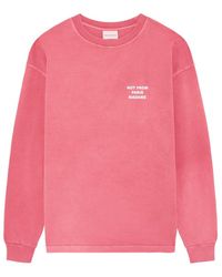 Drole de Monsieur - Drôle De Monsieur Slogan Printed Long-Sleeved T-Shirt - Lyst