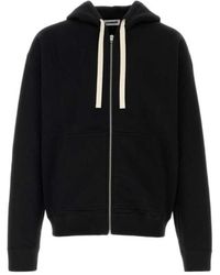 Jil Sander - Zip-Up Drawstring Hoodie - Lyst