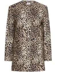 Marella - Linen-Blend Basketweave Jacket - Lyst