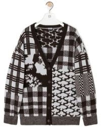 Loewe - Long Sleeve V-Neck Cardigan - Lyst