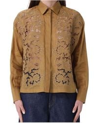 Max Mara - Studio Mstcali Embroidered Long Sleeved Shirt - Lyst