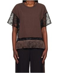 Undercover - Crew Neck Patchwork T-Shirt - Lyst
