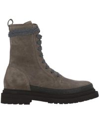 Brunello Cucinelli - Round-Head Short Boots - Lyst