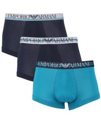 Emporio Armani - Three-Piece Suit Of Logo Underwear - Lyst