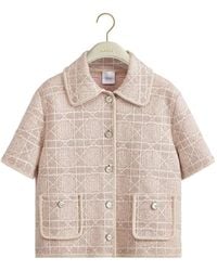 Dior - Macrocannage Short-Sleeved Jacket - Lyst