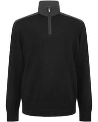 Paul & Shark - Quarter-Zip Knit Sweater - Lyst