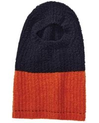 Song For The Mute - Two-Toned Oversized Knitted Balaclava - Lyst