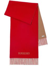 Burberry - Reversible Knight Cashmere Scarf - Lyst