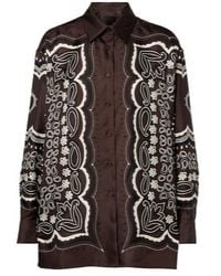 Nili Lotan - Alfie Printed Silk Twill Shirt - Lyst