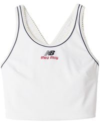 Miu Miu - Stretch Technical Jersey Tank Top - Lyst