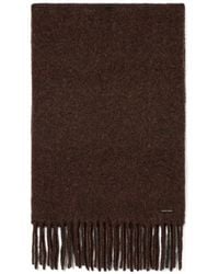 Golden Goose - Logo Patch Fringed Scarf - Lyst