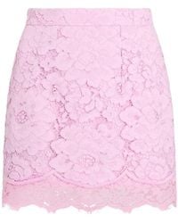 Patou - Lace Mini Fitted Skirt - Lyst