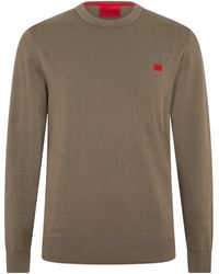 BOSS - Crew Neck Knit Sweater - Lyst