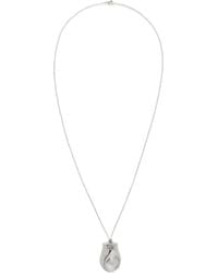 KHAITE - Keefe Palladium-Coated Pendant Necklace - Lyst