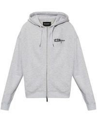 DSquared² - Iconique Zip-Up Hoodie - Lyst